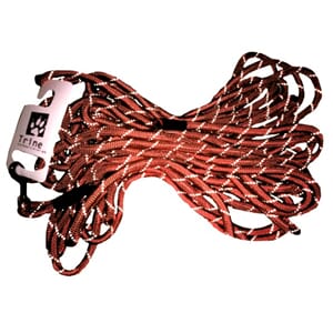 Sporline med refleks 6mm 15 meter Rød