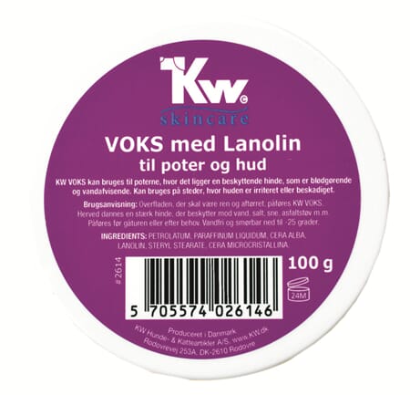 KW Voks med Lanolin til poter og hud 100gr