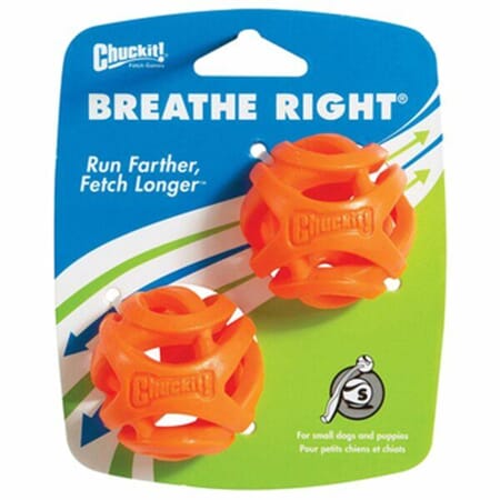 Chuckit! Breathe Right Fetch Ball Small 2pk