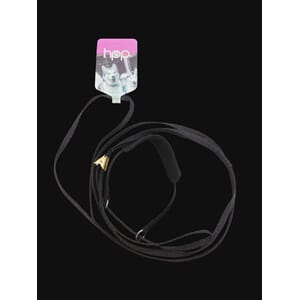 Utstillingskobbel i nylon flat m.lærfront - 6mm/120cm