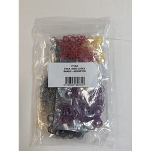 Strikk latex div.farger 1000stk