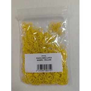 Strikk Latex Gul 1000stk