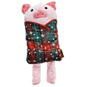 Hundeleke Julegris m/pip 30cm