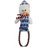 Juleleke m/tau, plysj, knitring og pip 37cm, 6pk