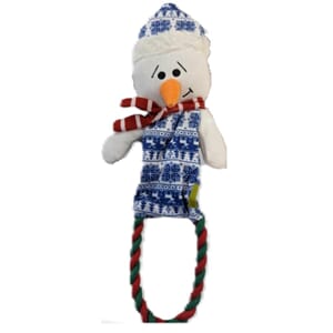 Juleleke m/tau, plysj, knitring og pip 37cm, 6pk