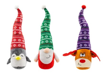 Hundeleke Pingvin/Nisse/Reinsdyr m/stor hatt