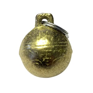 Jaktbjelle i messing Rund/lukket