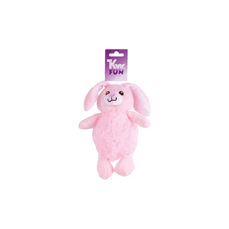 KW Kanin fluffy i plysj med pip 18 cm