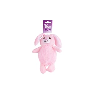 KW Kanin fluffy i plysj med pip 18 cm