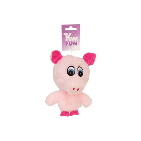 KW Griseball TPR rosa med pip plysj 16 cm