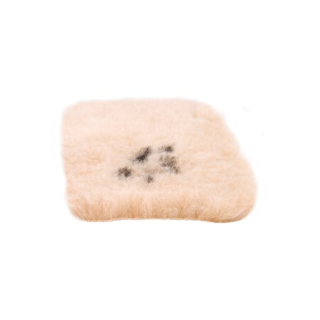 KW Vet-Bed med gummiunderlag beige 75 x 50 cm