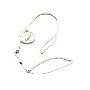 Utstillingskobbel flat i Nylon 9mm 180cm Hvit