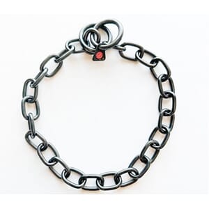 Sprenger Strupekjetting Medium Langlenket 4mm Sort